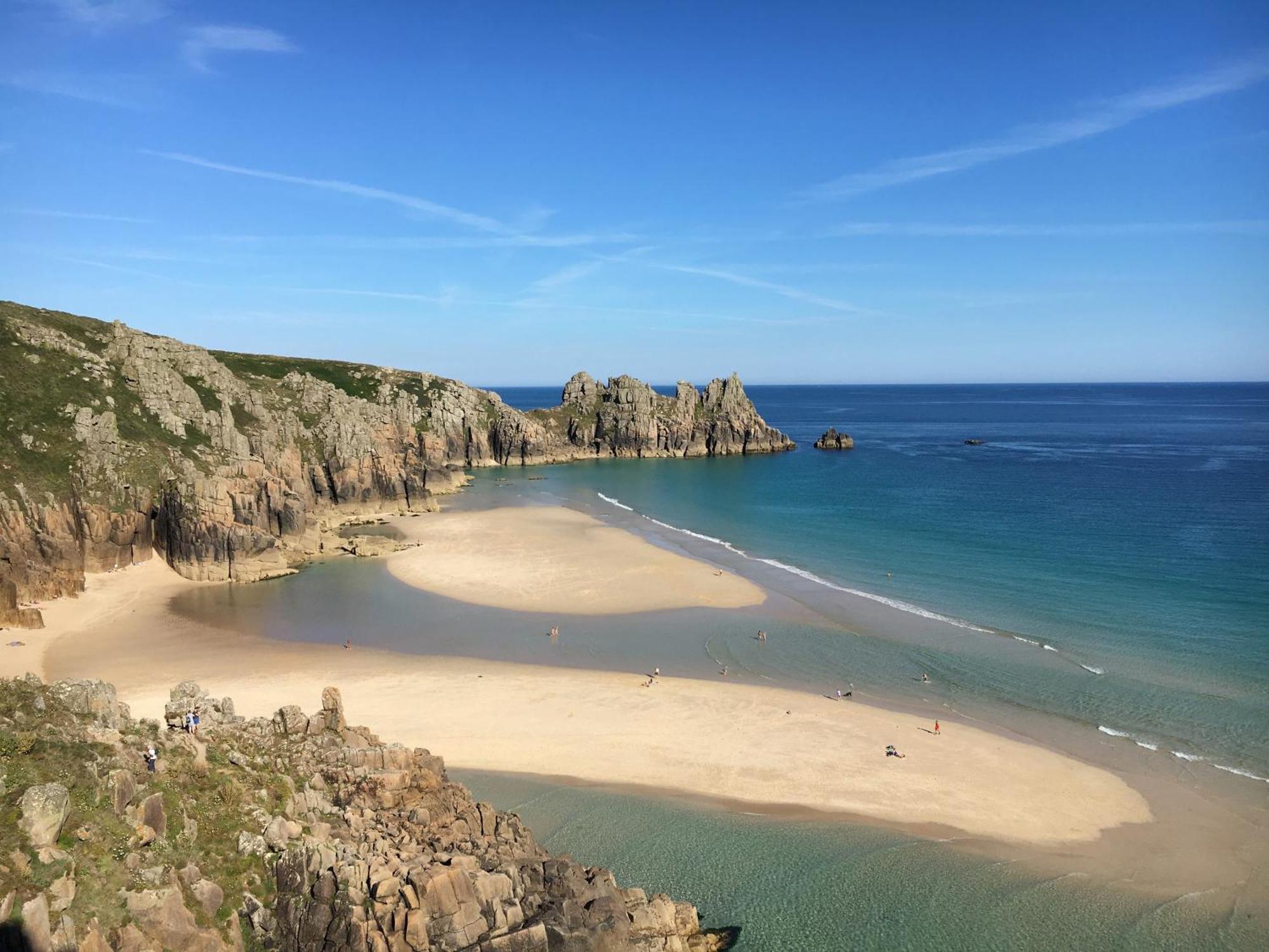 Trengothal Barn Apartment Porthcurno Bagian luar foto