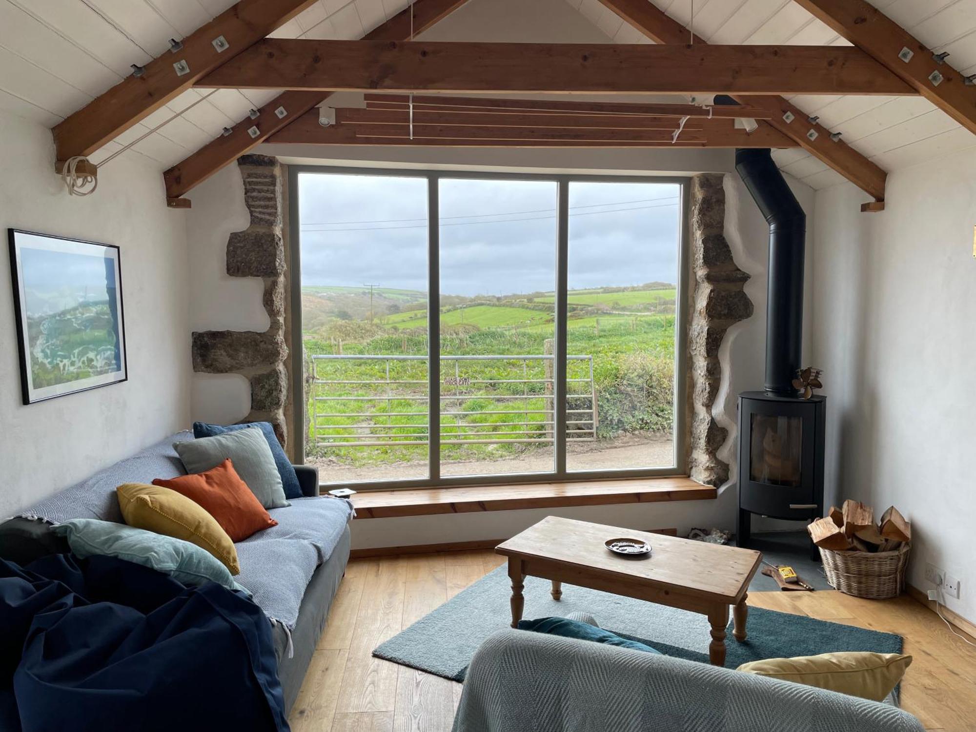 Trengothal Barn Apartment Porthcurno Bagian luar foto